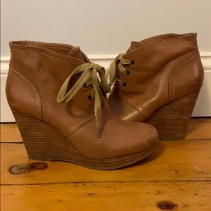 Lucky Brand Leather Booties - size 8